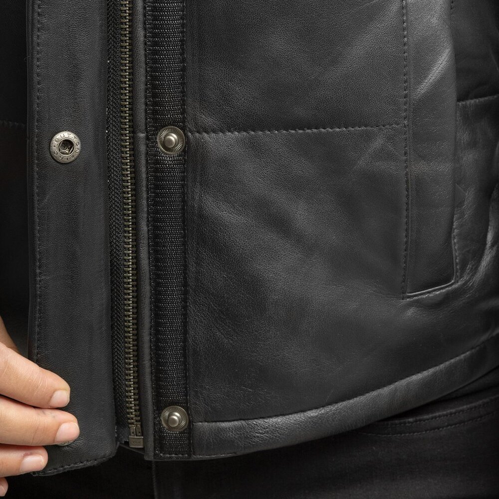 Women Leather Black Jacket Leather Brown Jacket Leather Jacket Melysa - Picture 5 of 9